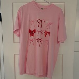 Pink T-Shirt with Bows